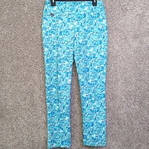 Lisette L Montreal Blue Abstract Pull On Pants size 6
